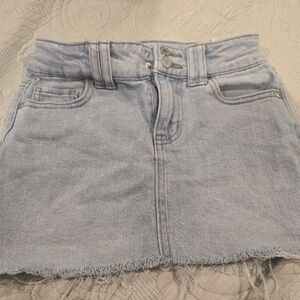 art class Light Blue Denim Jean Skirt For Girls